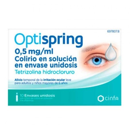 OPTISPRING 0,5 MG/ML COLIRIO EN SOLUCION 10 MONODOSIS 0,5 ML